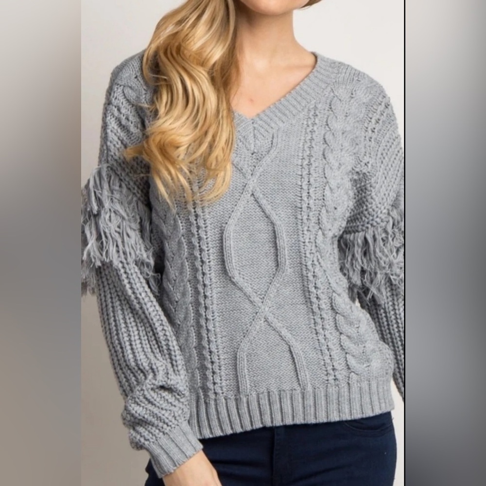 Saltwater Luxe knit fringe Sweater